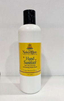 naked bee hand sanitizer bottle orange blossom honey white bottle 8oz 8 ounces