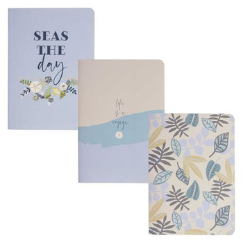Set of 3 Pocket Notebooks Coastal Set of 3 Pocket Notebooks Coastal