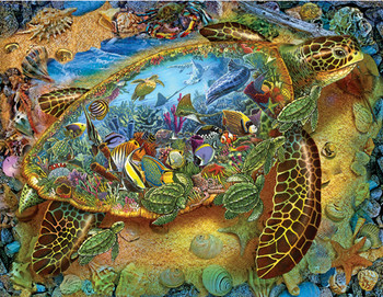sea turtle world puzzle