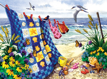 seaside summer puzzle beach blanket seaside summer puzzle beach blanket