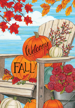 fall adirondack pumpkin garden house flag fall adirondack pumpkin garden house flag