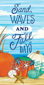 fall beach coastal pvc sign art panel
