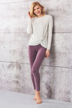 lavender stonewash moto leggings