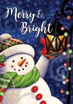 merry and bright snowman garden flag merry and bright snowman garden flag