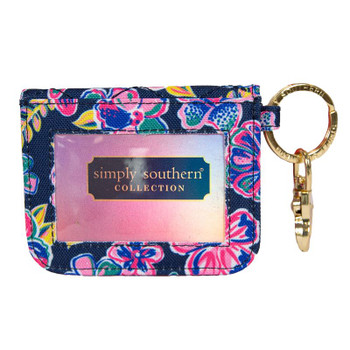simply southern id wallet butterfly hibiscus