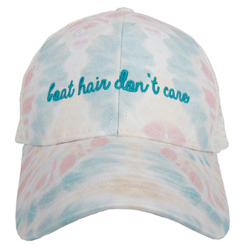 boat hair don't care pastel tie dye hat