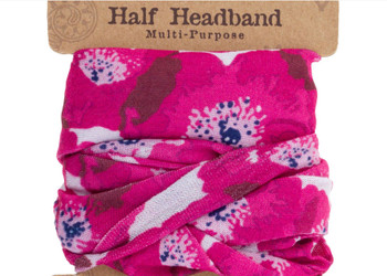 half headband pink poppy