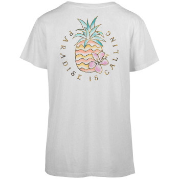 salt life women's pineapple paradise white t-shirt