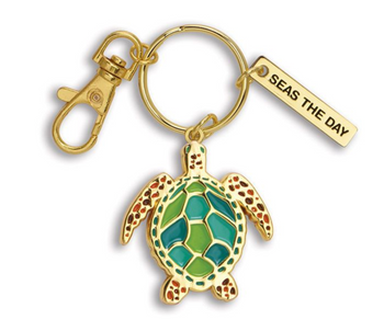sea turtle enamel keychain sea turtle enamel keychain