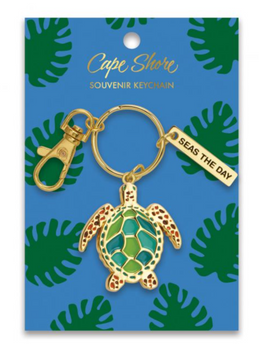 sea turtle enamel keychain sea turtle enamel keychain