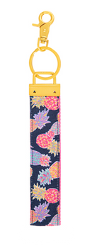simply southern colorful pineapples key fob wristlet keychain simply southern colorful pineapples key fob wristlet keychain