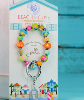 beach house wristlet keychain bracelet