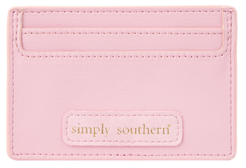 Leather ID Flap Keychain Wallet Pink - Coastal Cottage