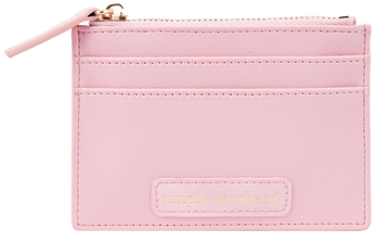 simply southern mini card zip wallet pink leather