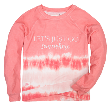 simply southern tie dye crew sweatshirt let's go somewhere simply southern tie dye crew sweatshirt let's go somewhere