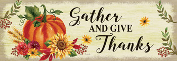 gather and give thanks welcome sign outdoor pvc fall pumpkin