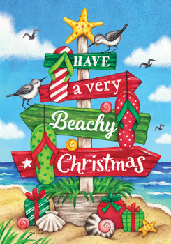 beachy christmas beach signs coastal garden flag beachy christmas beach signs coastal garden flag