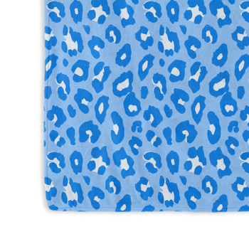 blue leopard throw blanket