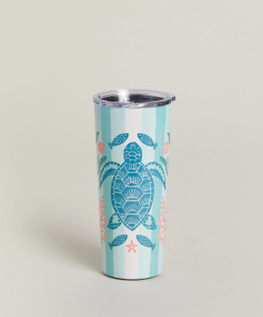 sea turtle stainless steel drink tumbler