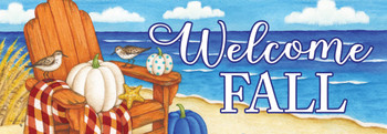 welcome fall garden sign fall beach chair pumpkins welcome fall garden sign fall beach chair pumpkins