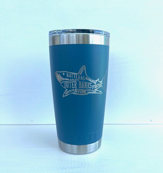 Custom Yeti 20oz Navy Tumbler with Cape Hatteras Lighthouse - Coastal  Cottage Outfitters