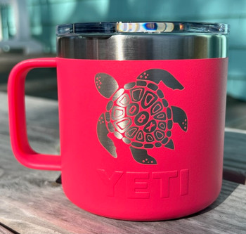 Custom Yeti 30oz Purple Tumbler with Sea Turtle - Coastal Cottage Outfitters