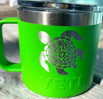 Custom Yeti 30oz Purple Tumbler with Sea Turtle - Coastal Cottage Outfitters