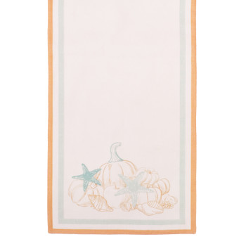 coastal fall table runner give thanks pumpkins starfish coastal fall table runner give thanks pumpkins starfish