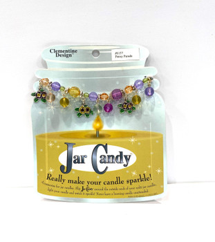jar candy candle charm pansy parade