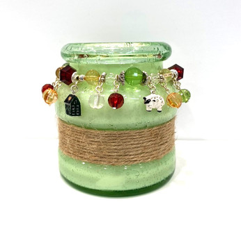 jar candy candle charm country charm