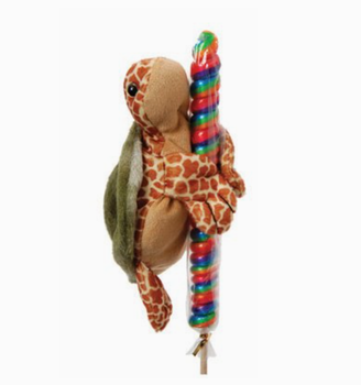 plush stuffed animal sea turtle baby with rainbow lollipop plush stuffed animal sea turtle baby with rainbow lollipop