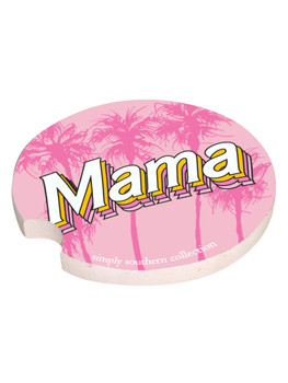 simply southern car coaster mama palm trees