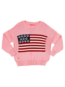 simply southern pink sweater nautical american flag anchors patriotic usa flag sweater