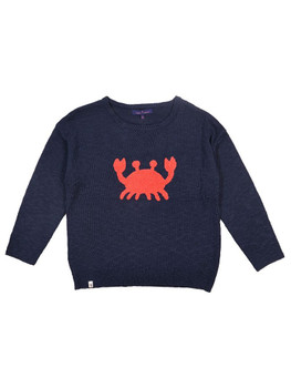 simply southern navy nautical crab sweater