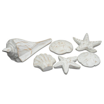 carved white seashells shells decor