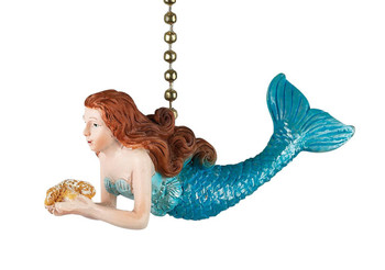 mermaid swimming ceiling fan pull
