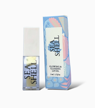 lip oil sea shell seashell seaside and sunshine