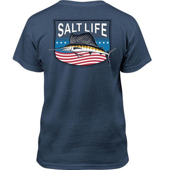 salt life youth patriotic tee t-shirt freedom sailfish