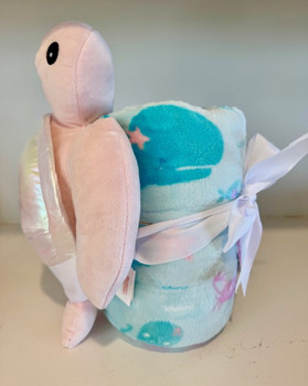 sea turtle plush with coastal blanket kids tommy bahama girls pink shimmer sea turtle blanket set sea turtle plush with coastal blanket kids tommy bahama girls pink shimmer sea turtle blanket set