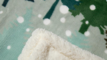 snowy winter evergreen trees christmas holiday sherpa throw blanket coastal