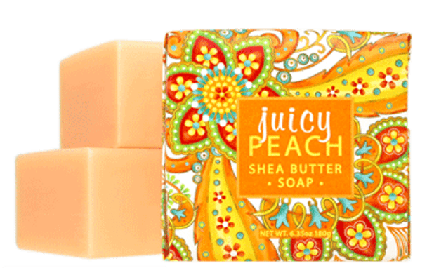 greenwich bay trading company juicy peach square bar soap