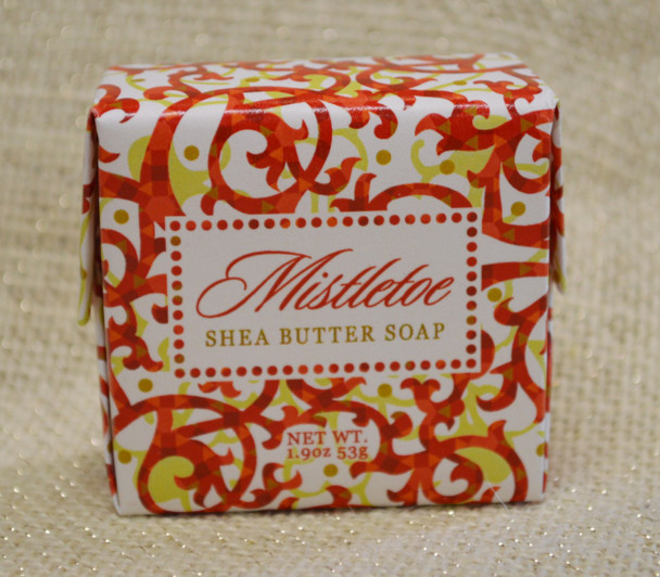 greenwich bay trading company mistletoe square bar soap