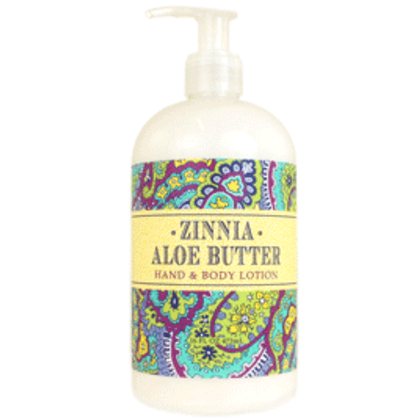 greenwich bay trading company zinnia aloe butter hand and body lotion
