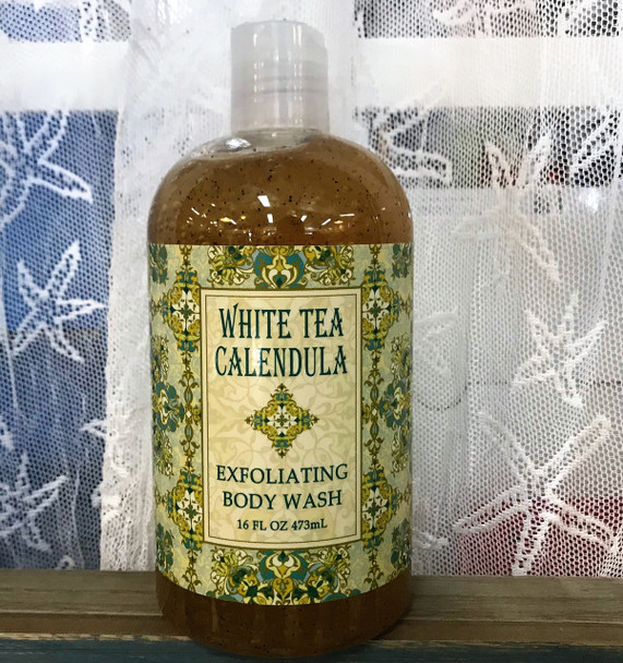 white tea calendula exfoliating body wash greenwich bay trading company