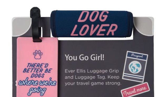 dog lover luggage tag set