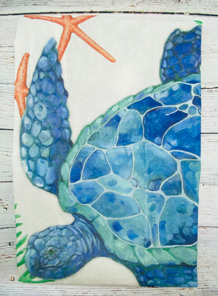 Artistic Sea Turtle Kitchen Towel