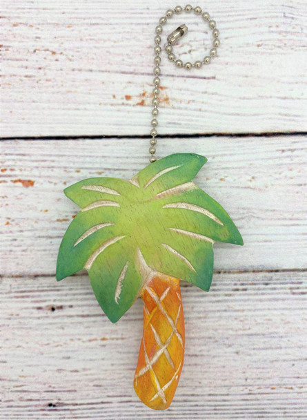 Carved Palm Tree Fan Pull