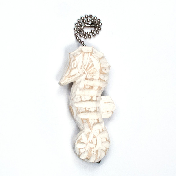 carved white seahorse fan pull coastal nautical seahorse fan pull