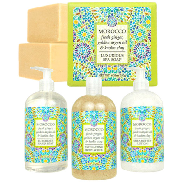 greenwich bay trading company morocco destination spa soap luxury soap lotion liquid hand scrub soak body wash