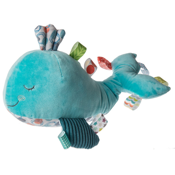 sleepy seas whale plush taggies stuffed animal